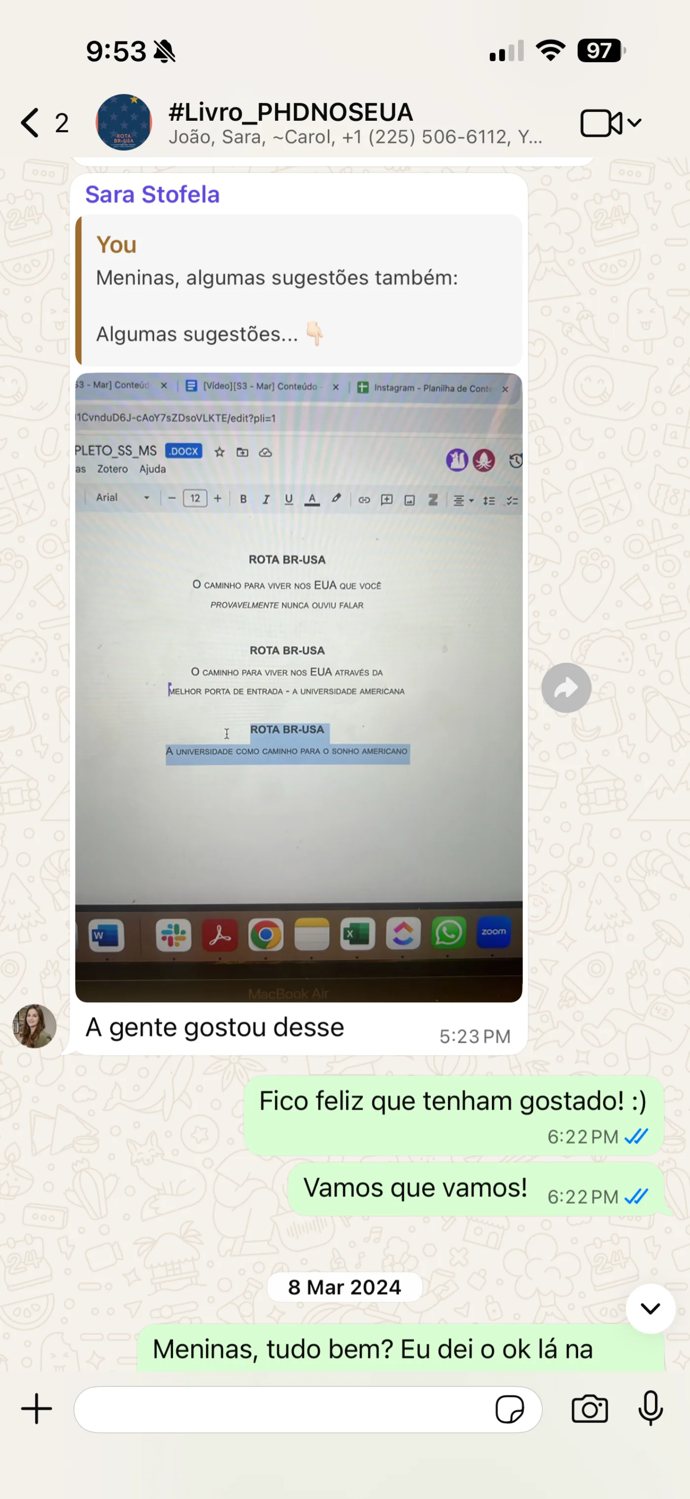 Documento de opções de título