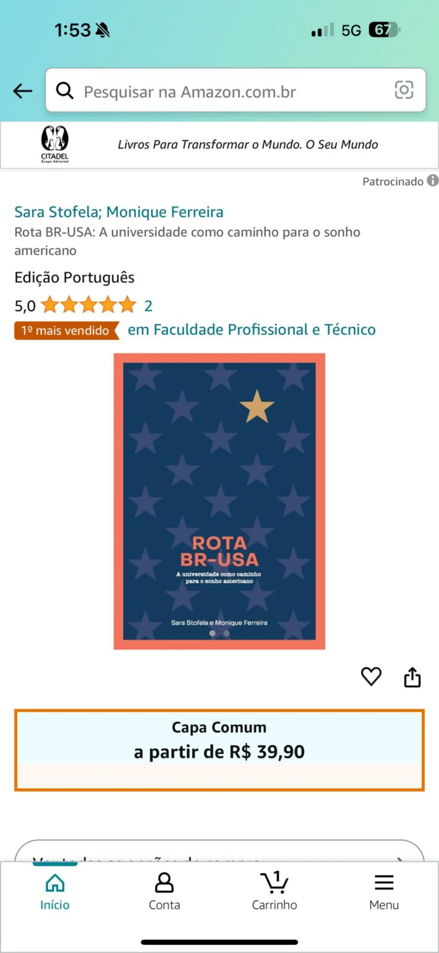 #1 mais vendido na categoria