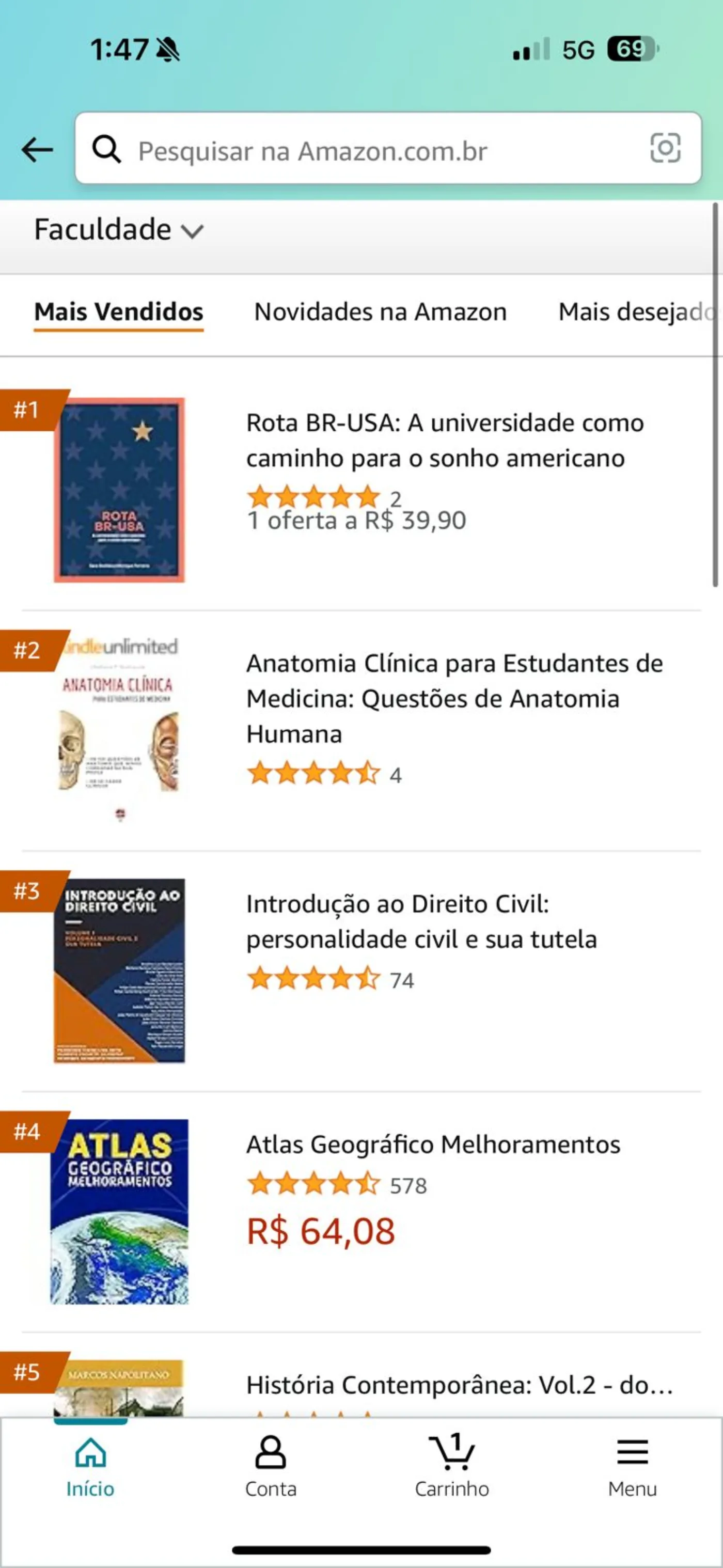 #46 no ranking geral do Brasil